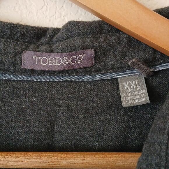 Toad & Co. Flannigan Heather Flannel Shirt Gray - Picture 3 of 4